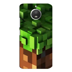 Чехол Майнкрафт на Motorola MOTO E4 (AlphaPrint) Minecraft (текстура Майнкрафт)