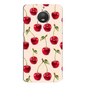 Чехлы с Фруктами для Motorola MOTO E4 (VPrint) (Вишня)