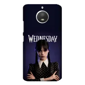 Чехлы Венсдей на Motorola MOTO E4 Уэнсдей (AlphaPrint) (Wednesday)