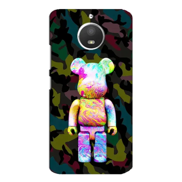 Чохол з принтом «Яскравий Bearbrick» для Motorola MOTO E4