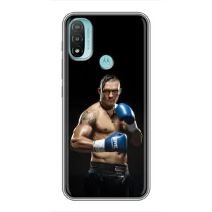 Чехол с картинкой Александр Усик для Motorola MOTO E40 (Боксер Усик)