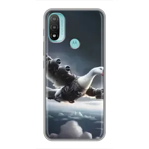 Чехол с мемом Тралалело тралала на Motorola MOTO E40 (Бомбардини гусини)