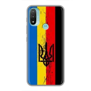 Украинские Чехлы для Motorola MOTO E40 с картинкой УПА (AlphaPrint) (Флаг УПА)