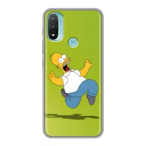 Чехол с Симпсонами для Motorola MOTO E40 (VPrint) (Гомер Симпсон)