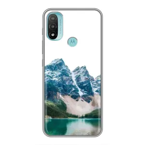 Силиконовый чехол с КАРТИНКАМИ лето для Motorola MOTO E40 (AlphaPrint) (Гори)