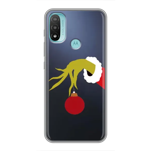 Чохол з принтом «Грінч з іграшкою» для Motorola MOTO E40