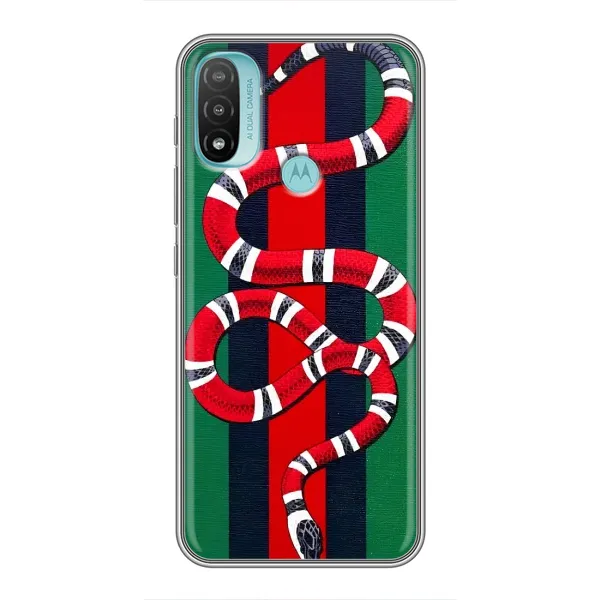 Чохол з принтом «Gucci змія» для Motorola MOTO E40 Чохол з принтом «Gucci змія» для Motorola MOTO E40