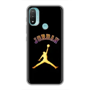Чехлы для Motorola MOTO E40 - с картинкой JORDAN (AlphaPrint) (Jordan Gold)