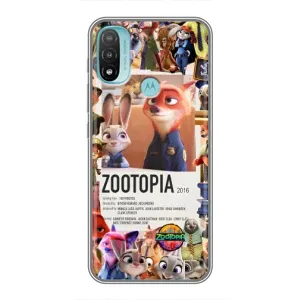 Чехол Зоотрополіс на Motorola MOTO E40 (Постер Зверополис)