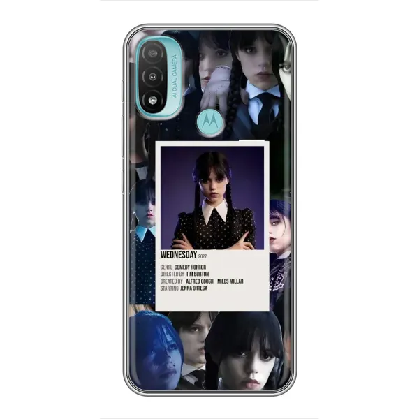 Чехол с принтом «коллаж Уэнздей» для Motorola MOTO E40 Чехол с принтом «коллаж Уэнздей» для Motorola MOTO E40