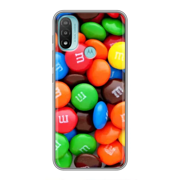 Чехол с принтом «MM's» для Motorola MOTO E40