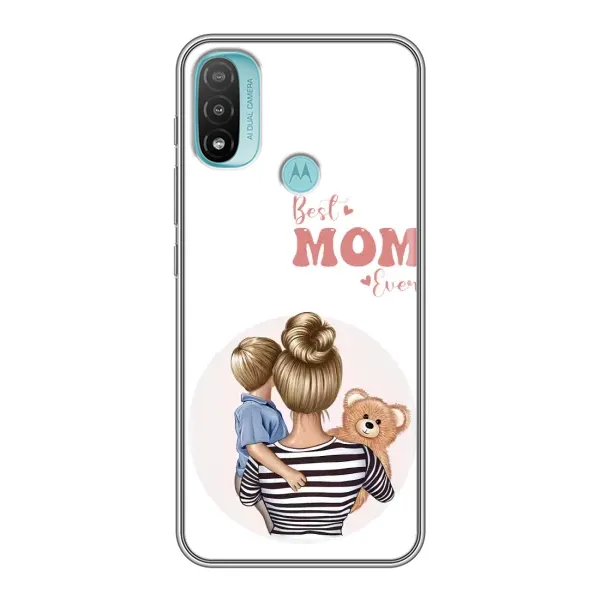 Чехол с принтом «Мама и сын» для Motorola MOTO E40