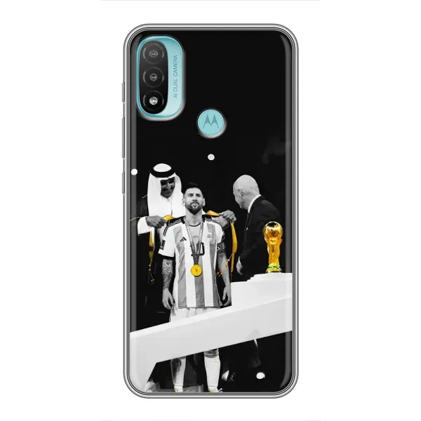 Чохол з принтом «Мессі коронований» для Motorola MOTO E40 Чохол з принтом «Мессі коронований» для Motorola MOTO E40
