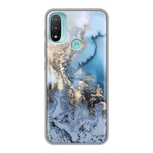 Мраморный чехол на Motorola MOTO E40 (VPrint) (Нежный мрамор)