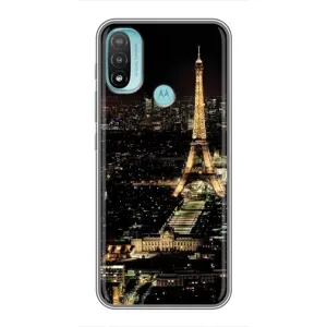 Чохол з принтом «Нічний Париж» для Motorola MOTO E40
