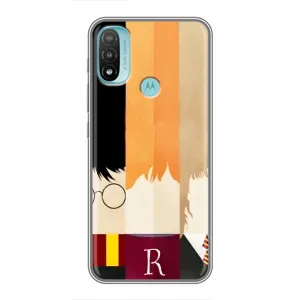 Чехлы с Гарри Поттером для Motorola MOTO E40 (AlphaPrint) (обложка Гарри Поттера)