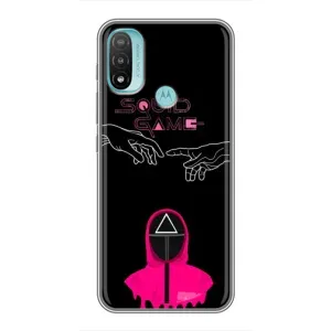 Чехол Гра в кальмара для Motorola MOTO E40 (Минимализм Игра кальмара)