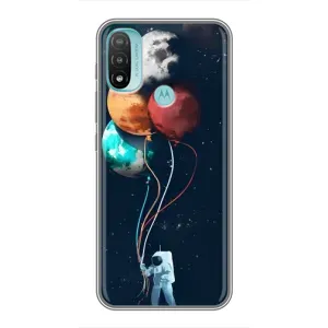 Космические Чехлы для Мото Е40 (VPrint) (Планеты шарики)