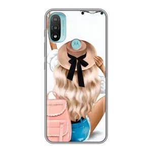 Чехол с печатью для Motorola MOTO E40 - (Мода) (AlphaPrint) (Путешествие)