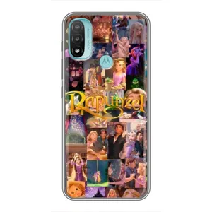 Чохол з принтом «Колаж Рапунцель» для Motorola MOTO E40