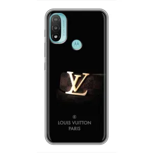 Чехлы Луи Витон для Motorola MOTO E40 (AlphaPrint - LOUIS VUITTON) (ремешок LV)
