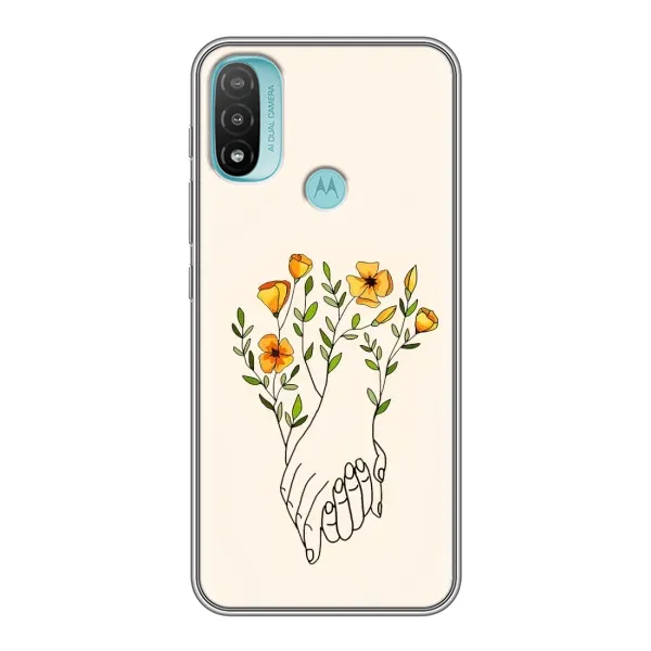 Чохол з принтом «Руки любві» для Motorola MOTO E40