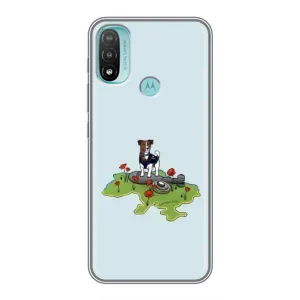 Чехлы с картинкой собаки Патрон для Motorola MOTO E40 (AlphaPrint) (Сапер Пес)