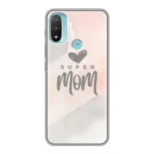Чехлы для мамы на Motorola MOTO E40 (Супер мама)
