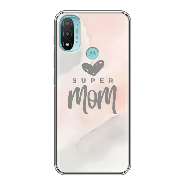 Чехол с принтом «Супер мама» для Motorola MOTO E40