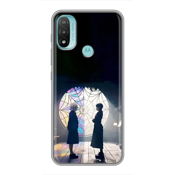 Чехол с принтом «Уэнздей и Инид» для Motorola MOTO E40 Чехол с принтом «Уэнздей и Инид» для Motorola MOTO E40