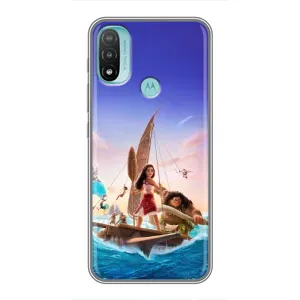 Чехол с мультфильмом Моана Motorola MOTO E40 (Команда Ваяна Мауи)