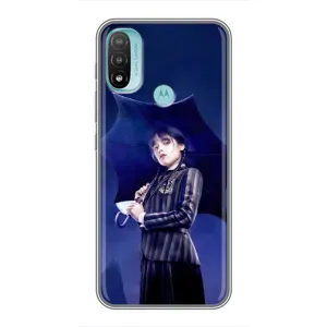 Силіконовий чохол з картинкою для Motorola MOTO E40 (Венсдей)