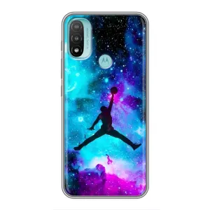 Чехлы для Motorola MOTO E40 - с картинкой JORDAN (AlphaPrint) (Яркий Джордан)