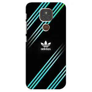 Чохли Адидас для Motorola MOTO E7 Plus (AlphaPrint) (Адідас з полосами)
