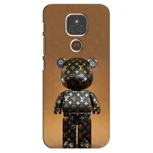 Чехлы для Motorola MOTO E7 Plus - Bearbrick Louis Vuitton (PREMIUMPrint)