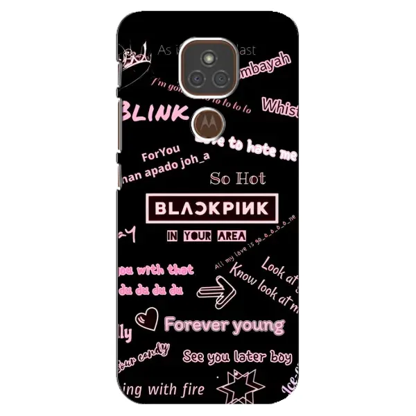 Чохол з принтом «BLACKPINK» для Motorola MOTO E7 Plus