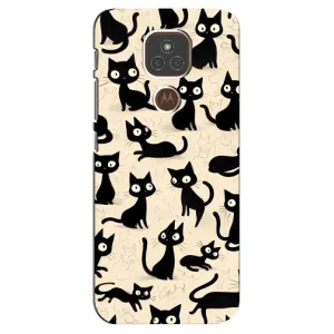 Чехол с рисунком кот на Motorola MOTO E7 Plus