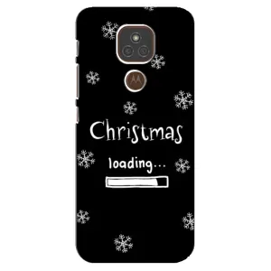 Різдвяні, Святкові Чохли для Моторола МОТО Е7 Плюс (Christmas loading)