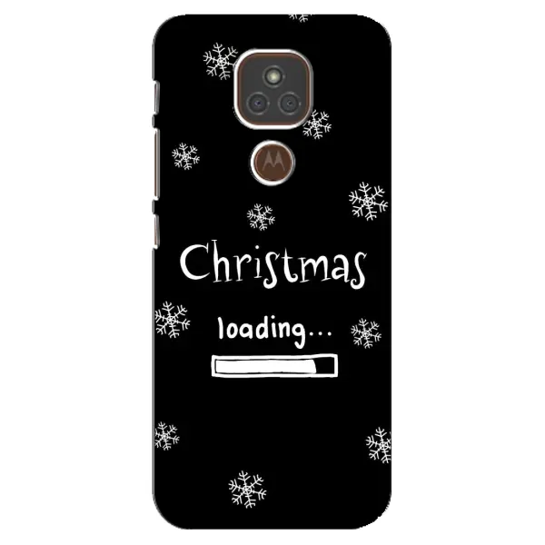 Чохол з принтом «Christmas loading» для Motorola MOTO E7 Plus