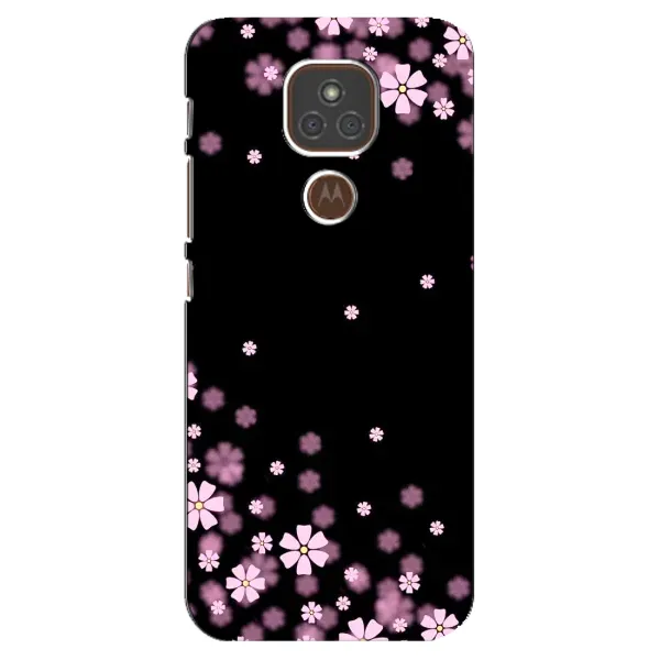 Чехол с принтом «Цветочки маленькие» для Motorola MOTO E7 Plus Чехол с принтом «Цветочки маленькие» для Motorola MOTO E7 Plus