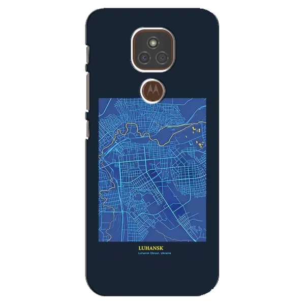 Чохол з принтом «Луганськ» для Motorola MOTO E7 Plus