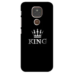 Чохол з Короною Моторола МОТО Е7 Плюс - (AlphaPrint) (KING)