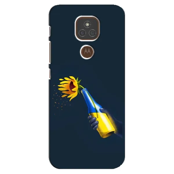 Чехол с принтом «Коктейль молотова» для Motorola MOTO E7 Plus