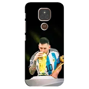 Чохли для Motorola MOTO E7 Plus (Leo чемпіон) (AlphaPrint) (Кубок Мессі)