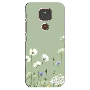 Чохол з принтом «Квіти на зеленому» для Motorola MOTO E7 Plus