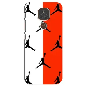 Чохли для Motorola MOTO E7 Plus - з картинкою JORDAN (AlphaPrint) (Лого Джордан)