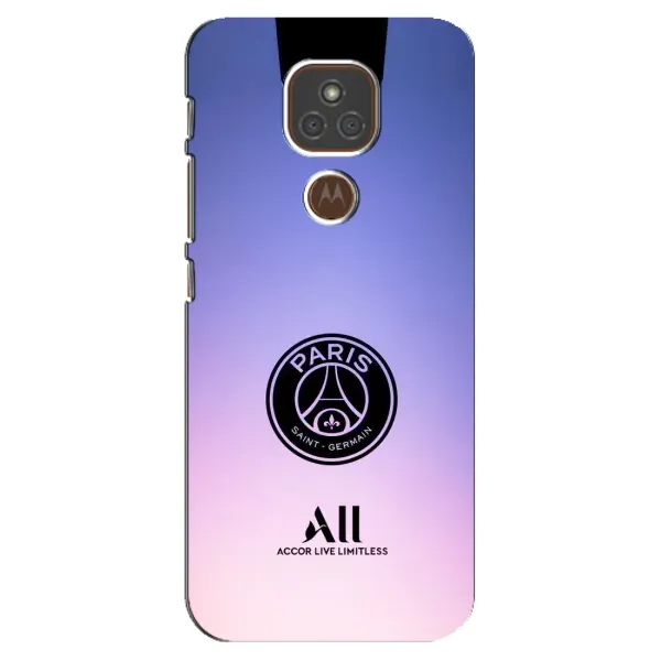 Чохол з принтом «лого PSG» для Motorola MOTO E7 Plus