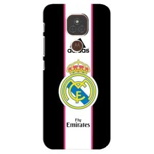 Чохол для Motorola MOTO E7 Plus з принтом (Лого Real Madrid)