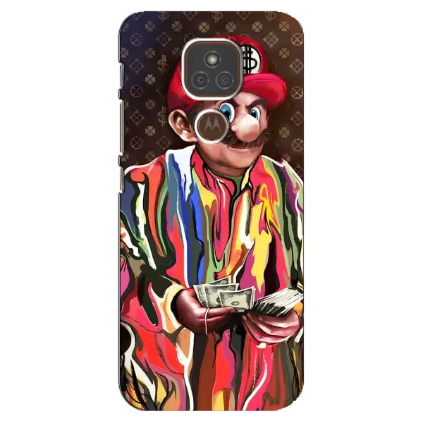 Чехол с принтом «Mario LV» для Motorola MOTO E7 Plus