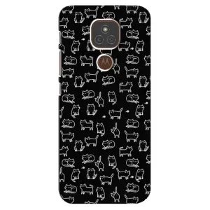 Чохол з принтом для Motorola MOTO E7 Plus (AlphaPrint) Модні коти (Маленькі котики)